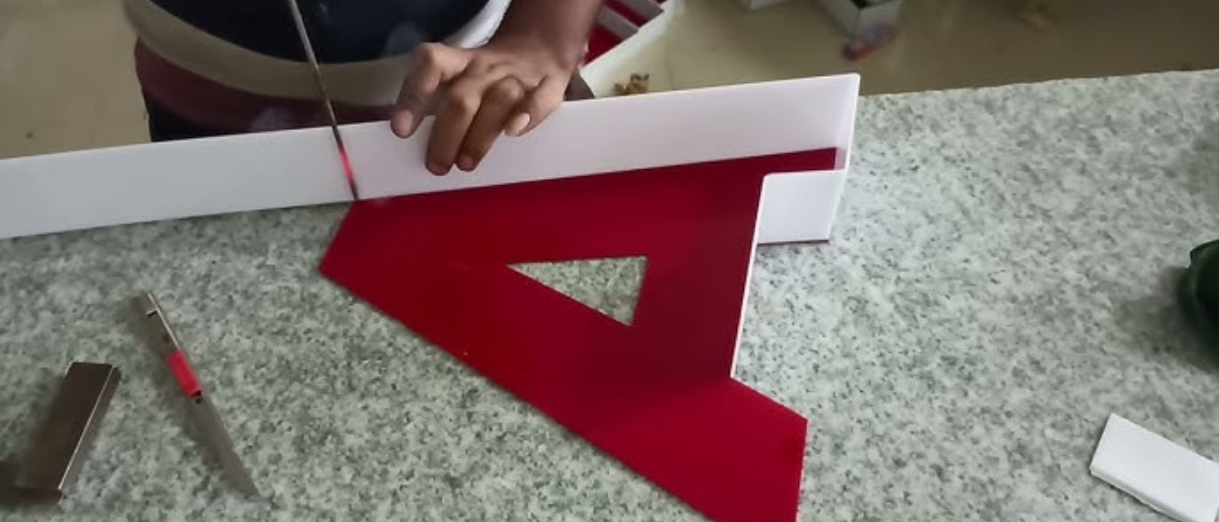 3D Letter Board making