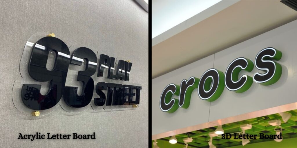 3D Letter Boards vs. Acrylic Signs – Which is Best for Your Brand?