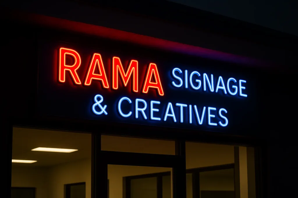 Neon sign boards