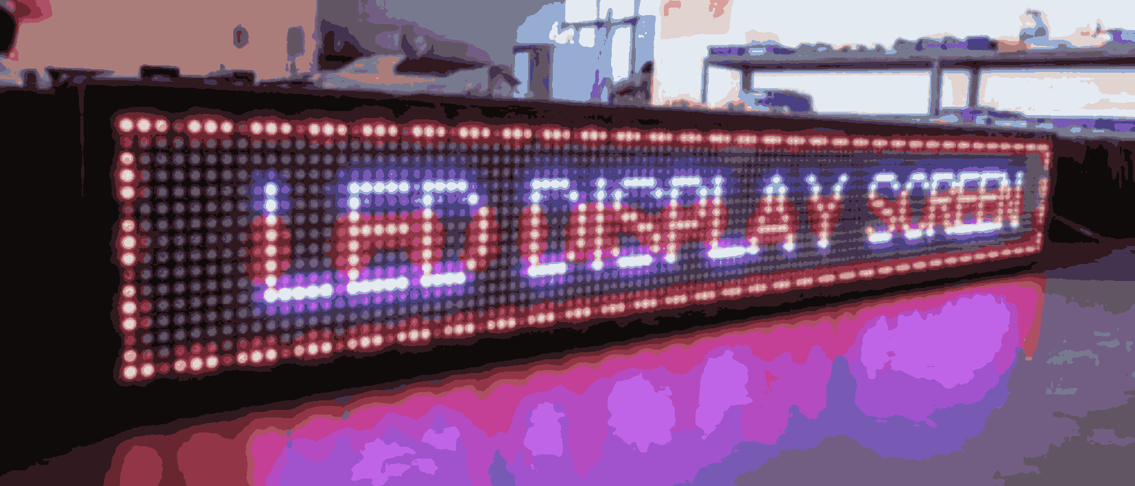 Running display board