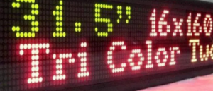 Running display board