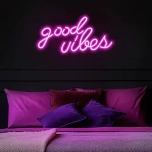 Good Vibes Neon Sign Board 3*2 Size Board