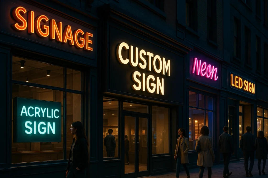 new sign board for business upgrade